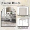 TREXM 6-Piece Classic Dining Table Set, Rectangular Extendable Dining Table with two 12"W Removable Leaves and 4 Upholstered Chairs & 1 Bench for Dini