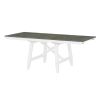 TREXM 6-Piece Classic Dining Table Set, Rectangular Extendable Dining Table with two 12"W Removable Leaves and 4 Upholstered Chairs & 1 Bench for Dini